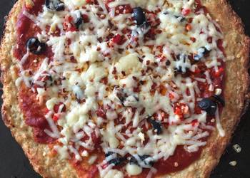Easy Make Recipe Cauliflower pizza crust Delicious Nutritious