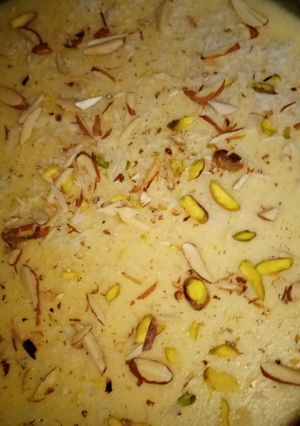 A picture of Kheer my own recipe.