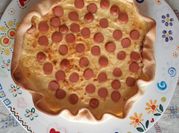 Una foto di torta salata wurstel
