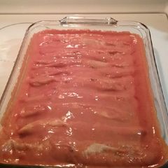 Refried Been Enchiladas A picture of Refried Been Enchiladas.