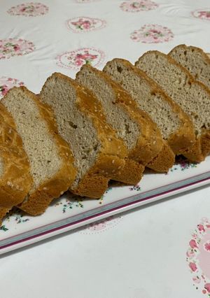 عکسی از دستور نان تست ارده کتویی (بدون آرد)