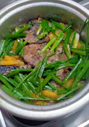 Hình của món Cá ngừ kho thơm.