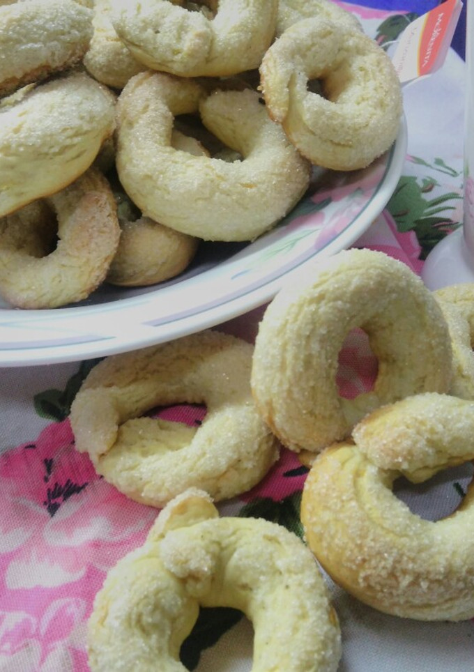 Una foto de Anillos azucaradas de limón 🍋🍋
