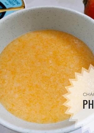 Hình của món Cháo cà rốt - pho mai.