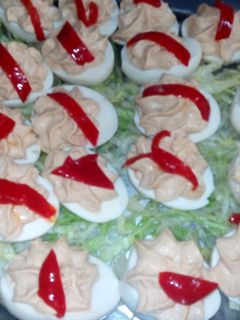Una foto de Huevos rellenos