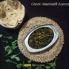 A picture of Green Amaranth Leaves Sabji.