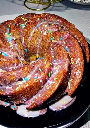 A picture of Beetroot, orange cake#bakingchallenge.