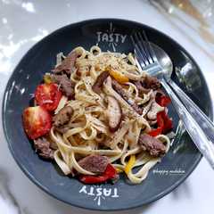 Beef Shitake Pasta-レシピのメイン写真