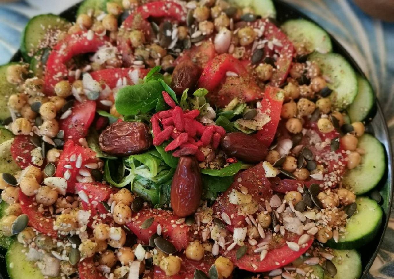 Recipe of Quick Salade healthy vegan❤️👍