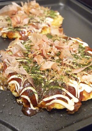 Una foto de Okonomiyaki