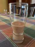 Jugo de fresas con caqui