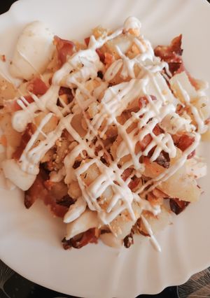 Una foto de Ensalada de Patata con Bacon y Huevos