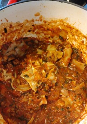 A picture of Lasagna Soup GF.