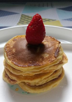 Foto resep Fruit Pancake 🥞 (Snack MPASI 9 bulan +)