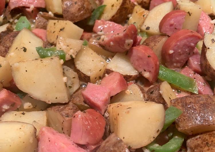 Recipe of Speedy Smoked sausage potatoes and peppers