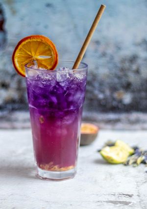 A picture of Magic butterfly Mocktail.