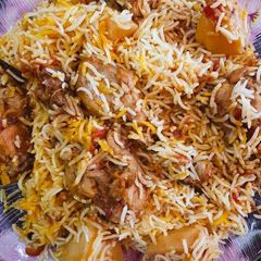 A picture of Chicken Biryani.