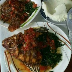 A picture of Wet fry fish#weekly jikoni challange.
