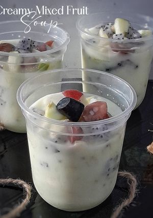 Foto resep Creamy Mixed Fruit Soup