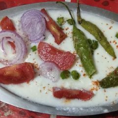 A picture of Vegetable raita.