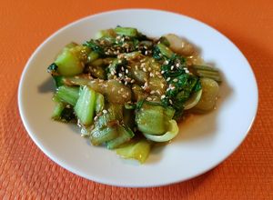 Foto di Pak-choi saltato in padella