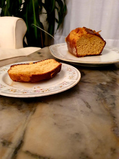 Una foto de Budín de mandarinas glaseado Express