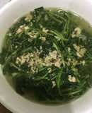 Canh cải xoong nấu thịt bằm