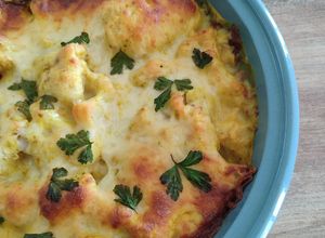 Une photo de Gratin de chou-fleur au curry