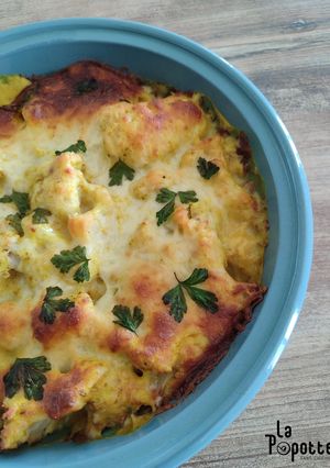 Une photo de Gratin de chou-fleur au curry