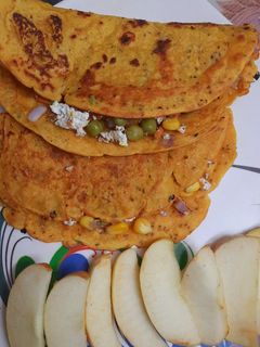 बेसन का चीला (besan ka cheela recipe in Hindi) रेसिपी मुख्य फोटो