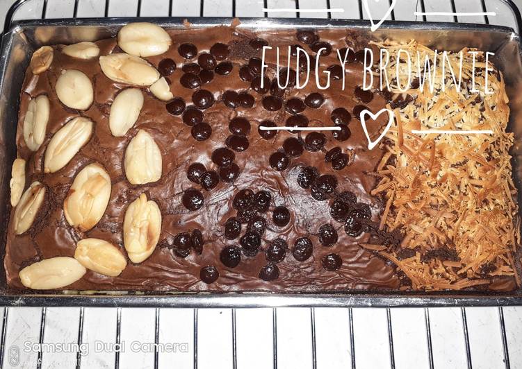 Resep Fudgy brownie Anti Gagal