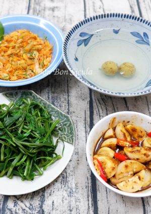 Hình của món Canh Rau Muống Cà Dầm Tương.