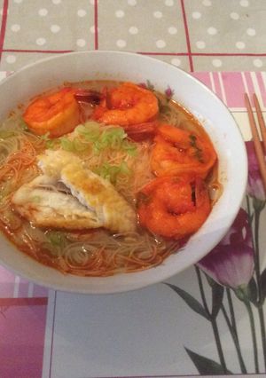 Hình của món Bún Kiên giang.