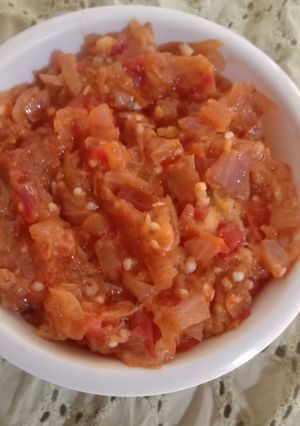 A picture of Baingan ka Bharta.