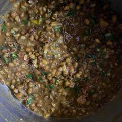 A picture of Green moong dal green gram curry.
