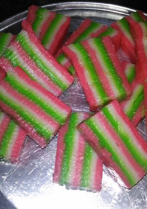 Foto resep Kue lapis tepung beras Manis gurih
