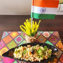 A picture of Tricolour pulav.