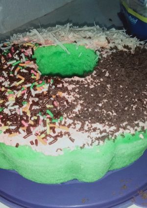 Foto resep 54. Bolu kukus pandan simpel (2 butir telur)