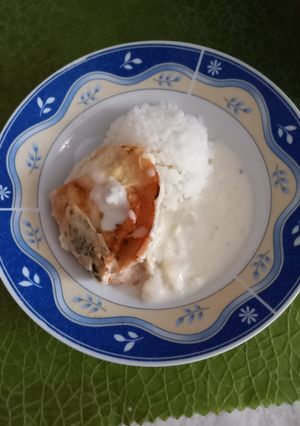 Sajtszószban úszó csirkemell recept fotója