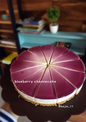 Foto resep Blueberry cheesecake (no baked)