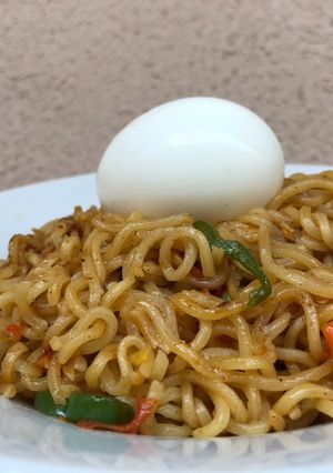 A picture of Indomie noodles.
