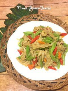 Foto resep Tumis Jamur Buncis simple