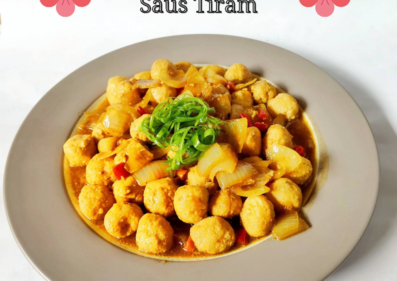 Bola-bola Tahu Saus Tiram