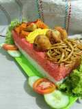 Nasi Uduk Buah Naga Merah Putih ♥️🤍