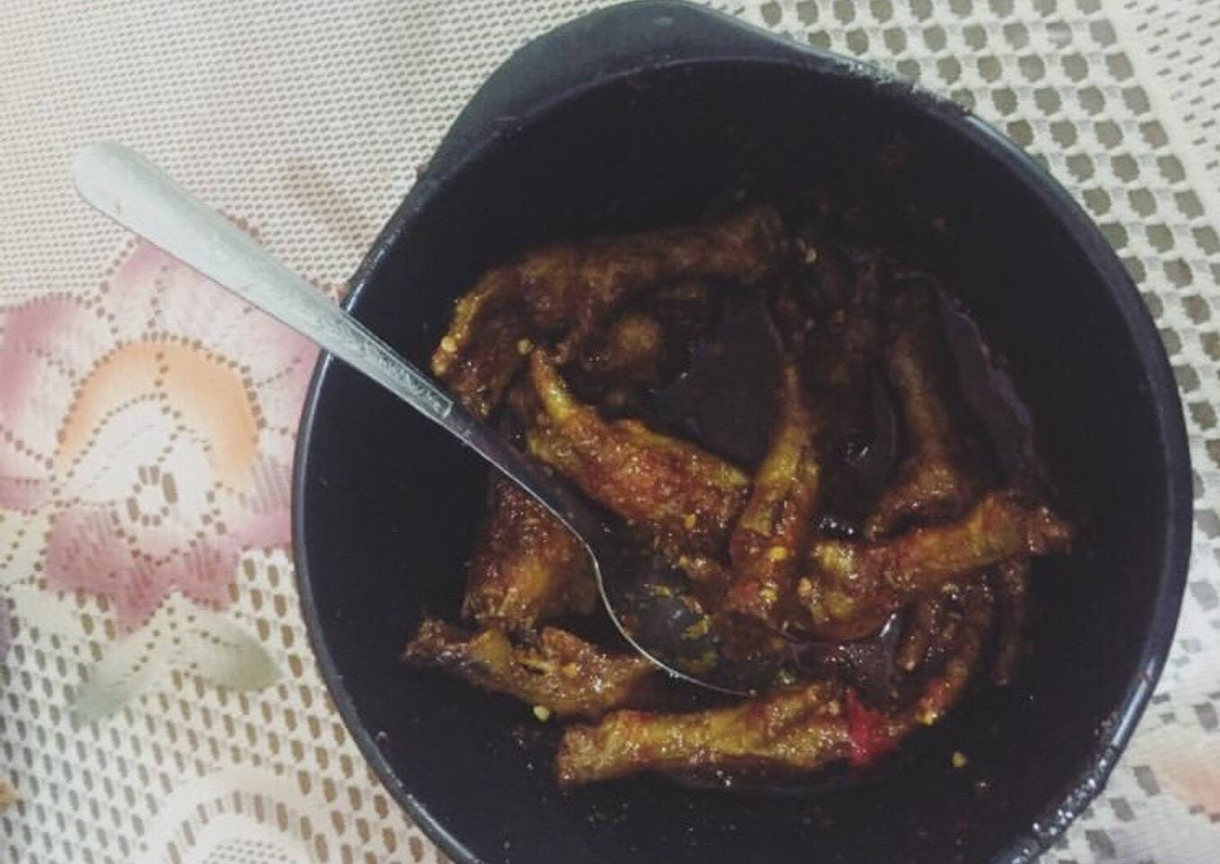 Ceker kecap pedas simple