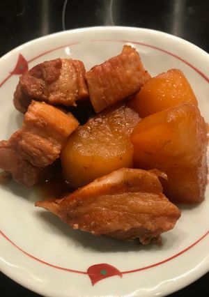 A picture of Pork and Daikon (white radish) Nikomi (stew) - Japanese #pressurecook.