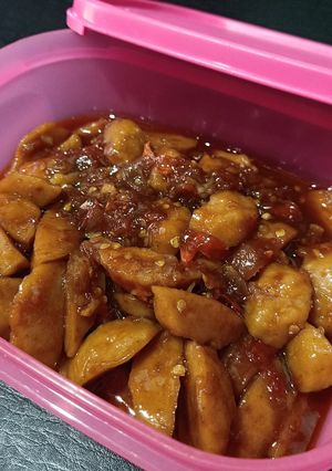 Foto resep Tumis pentol ayam pedasss