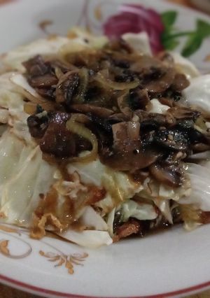 Foto resep Kol siram saus jamur