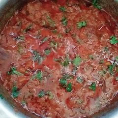 A picture of Rara mutton curry.