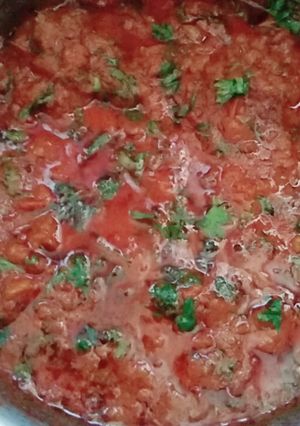 A picture of Rara mutton curry.